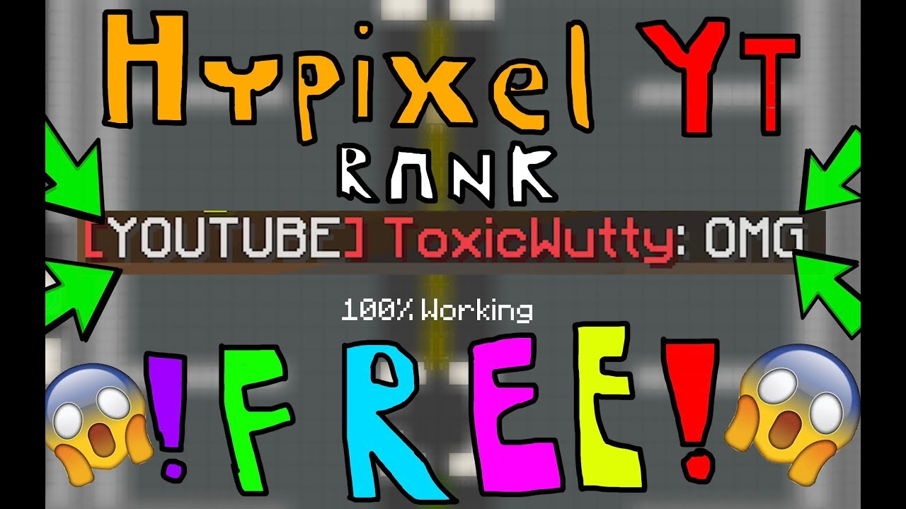 Hypixel youtube rank application